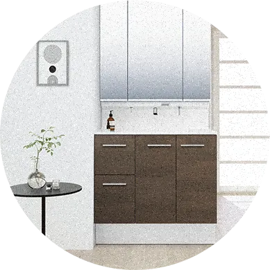 洗面化粧台<の写真