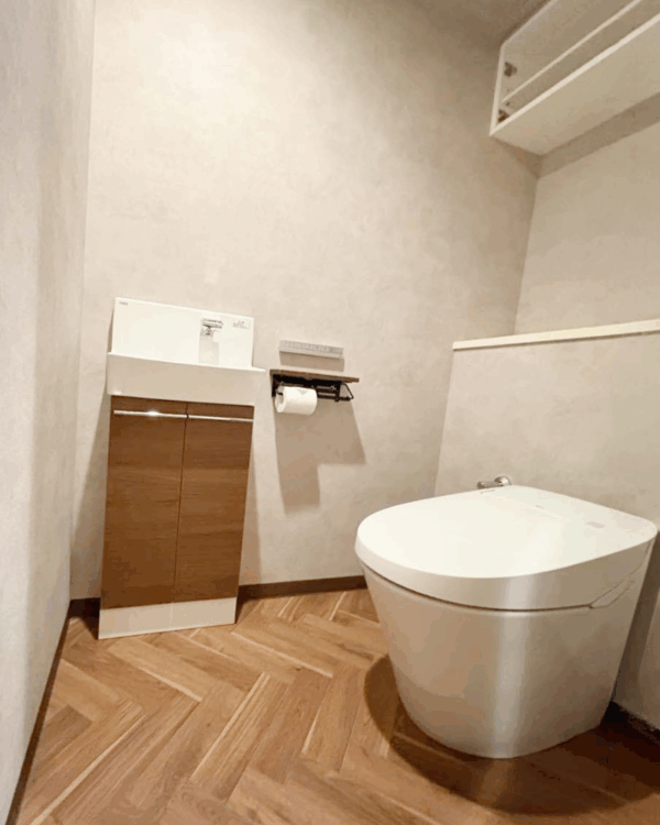 毎日が心地よい。統一感が生む、ワンランク上のトイレ空間